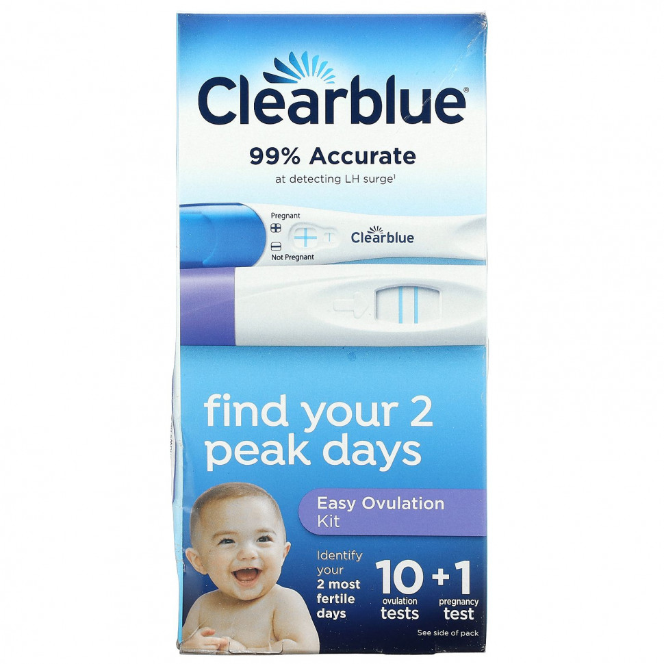 Clearblue, Easy Ovulation Kit, 10    + 1       , -, 