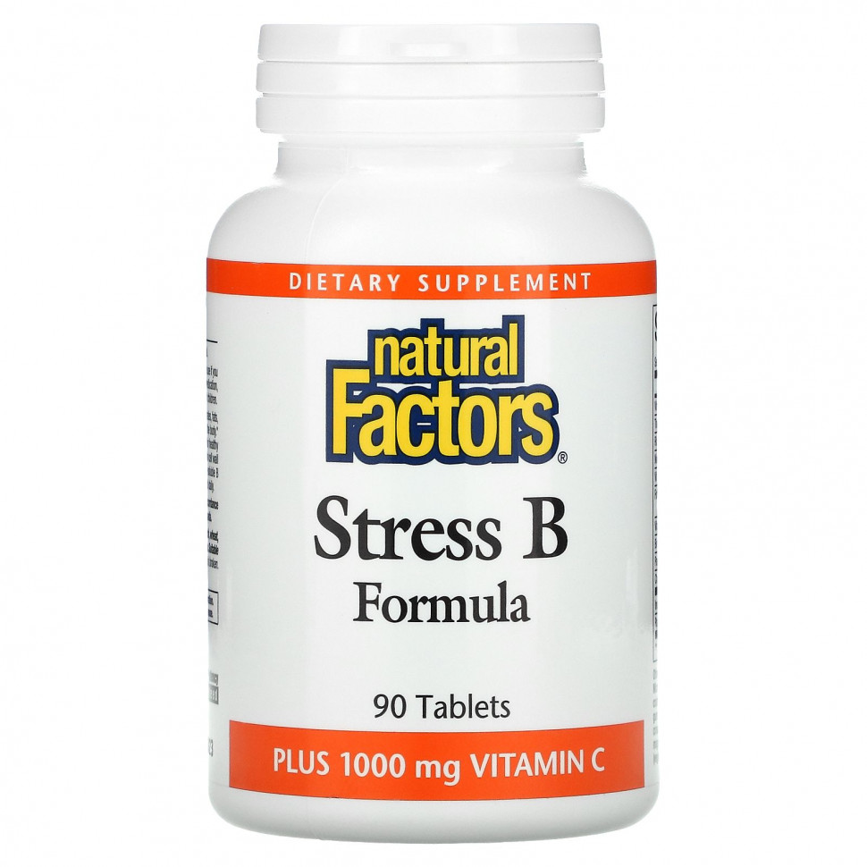 Natural Factors, Stress B Formula,  1000   C, 90     , -, 