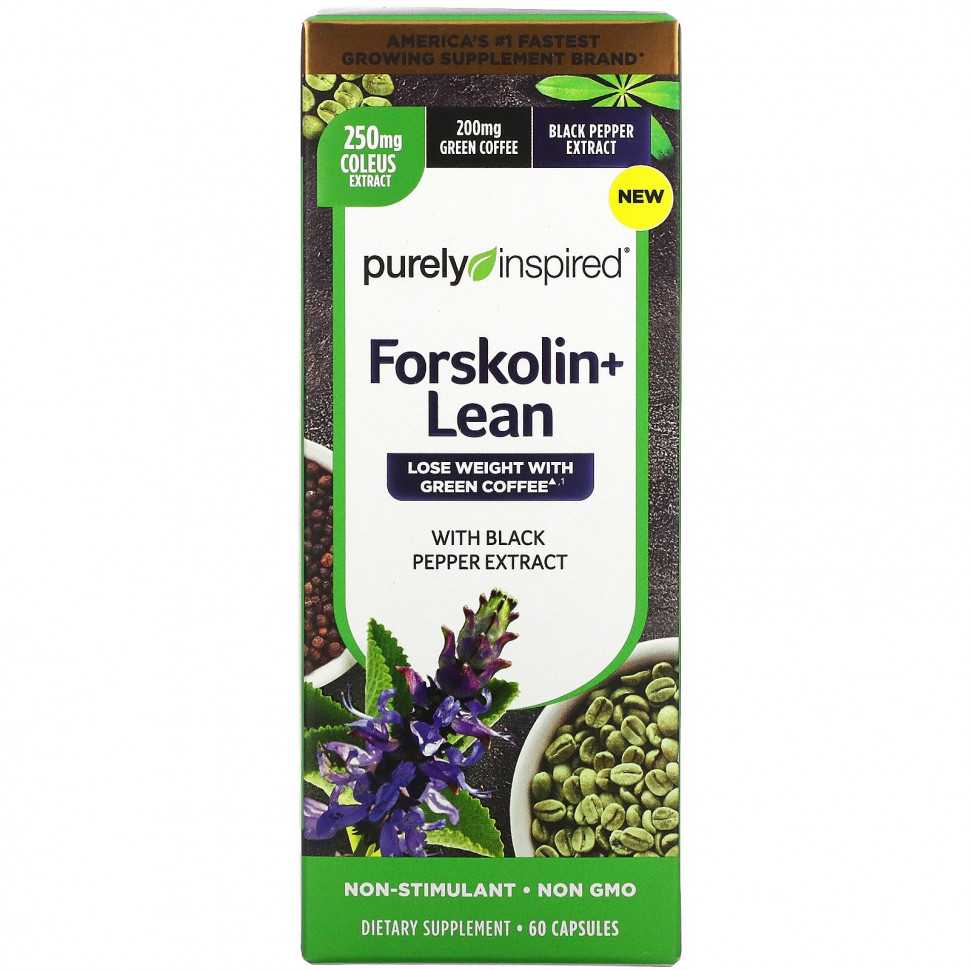 Purely Inspired, Forskolin + Lean, 60     , -, 