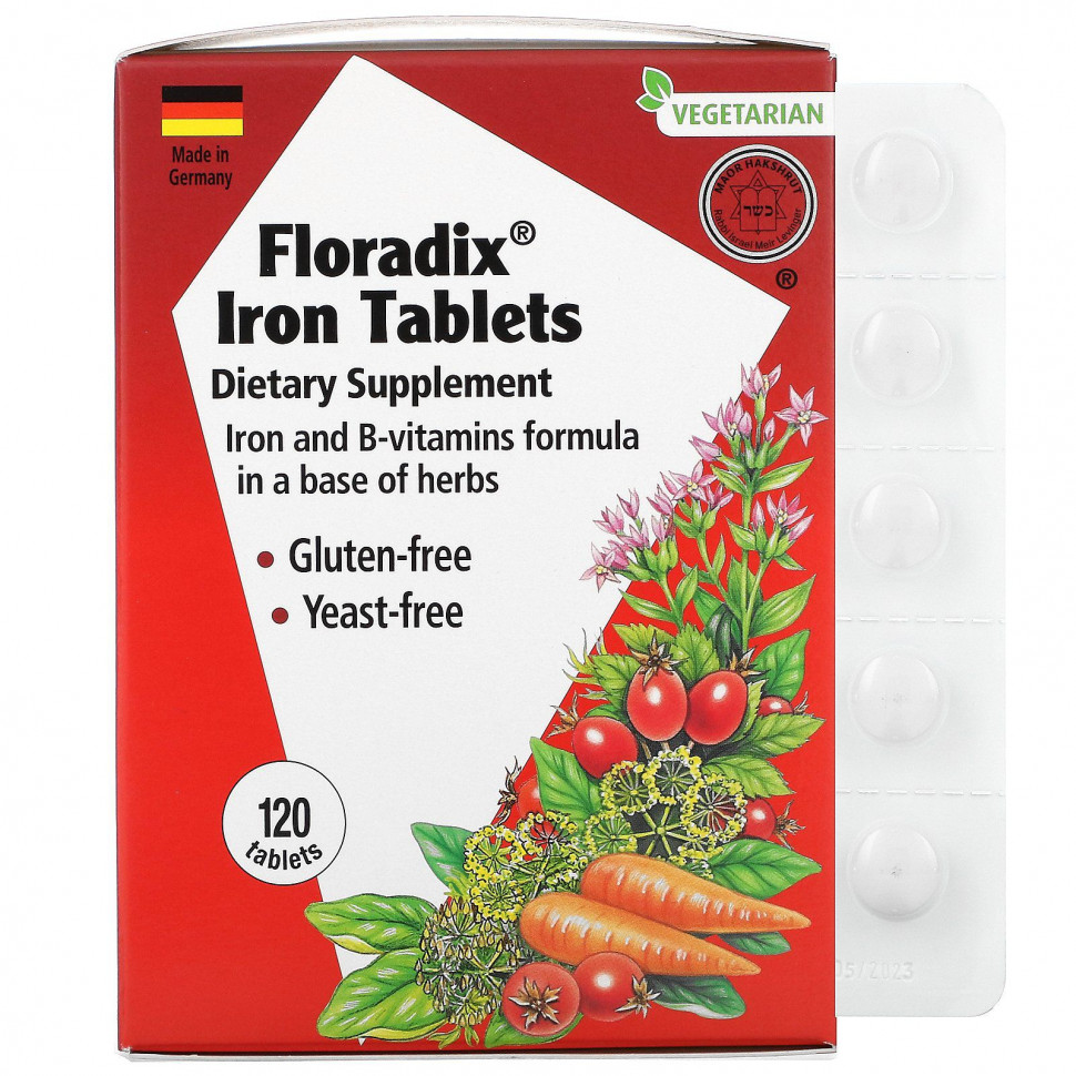 Gaia Herbs, Floradix, , 120     , -, 