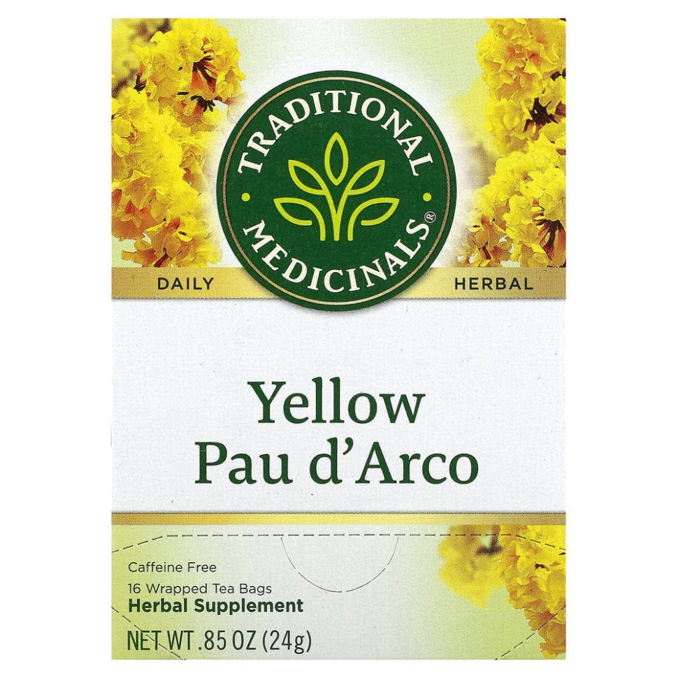 Traditional Medicinals, Yellow Pau d 'Arco,  , 16  , 24  (0,85 )    , -, 