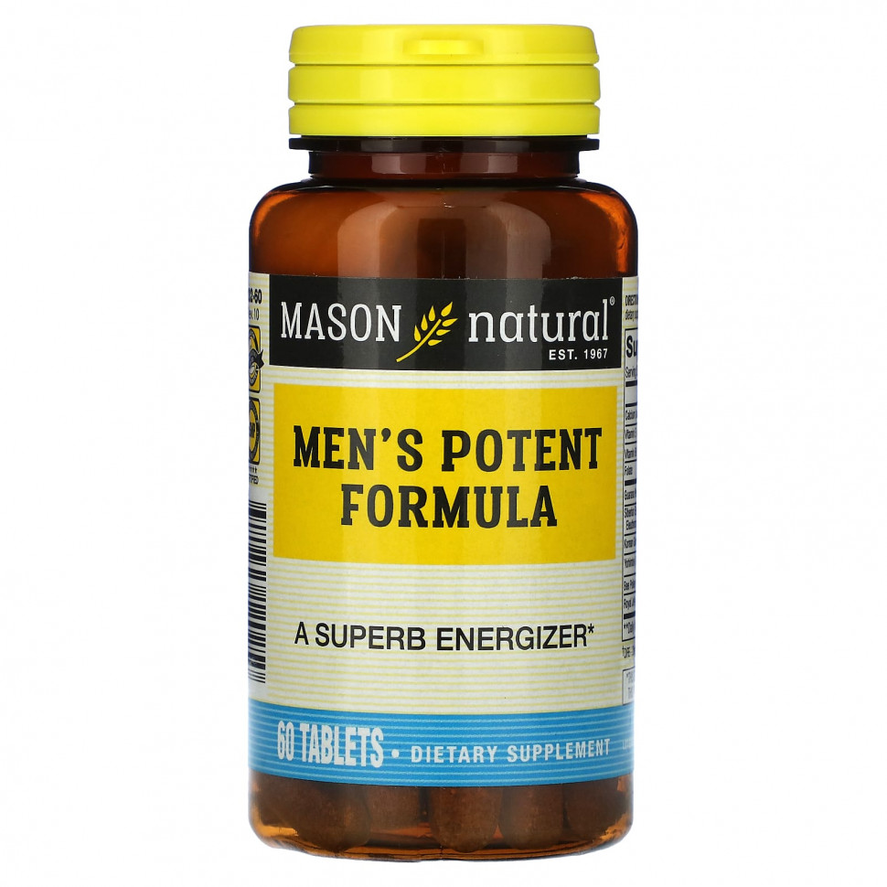 Mason Natural, Men's Potent Formula, 60     , -, 