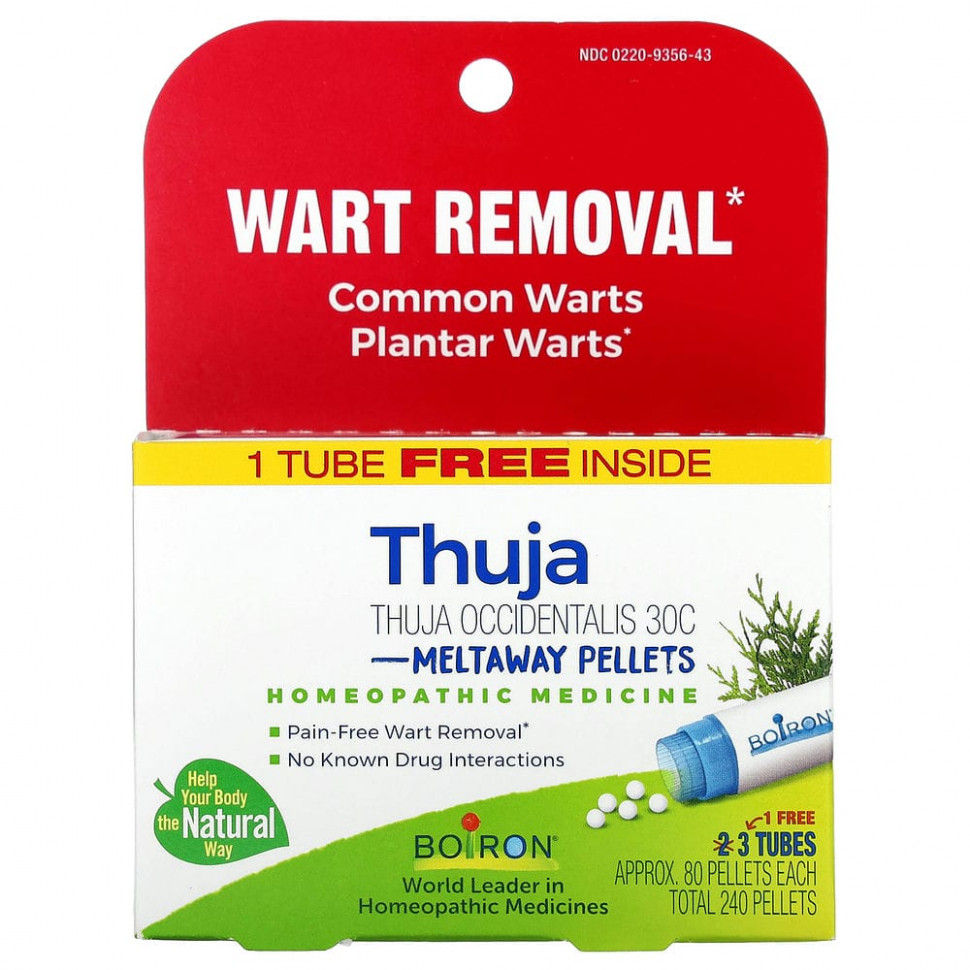 ���������� Boiron, Thuja Occidentalis 30C, �������� ��� ���������� �� ���������, 3 ������, �����. 80 ������ � ������  Iherb (������)