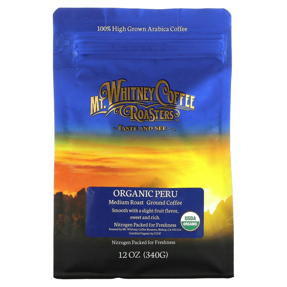 Mt. Whitney Coffee Roasters, Organic Peru,  ,  , 340  (12 )    , -, 