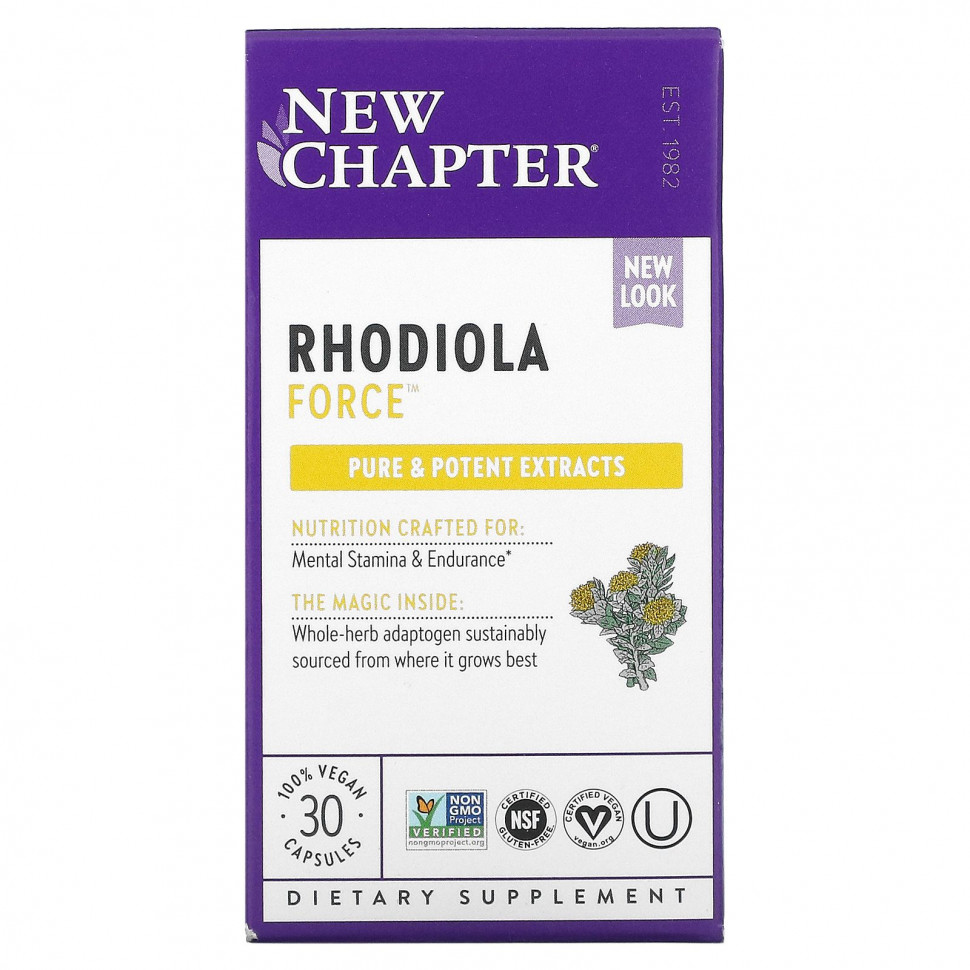New Chapter, Rhodiola Force, , 30      , -, 