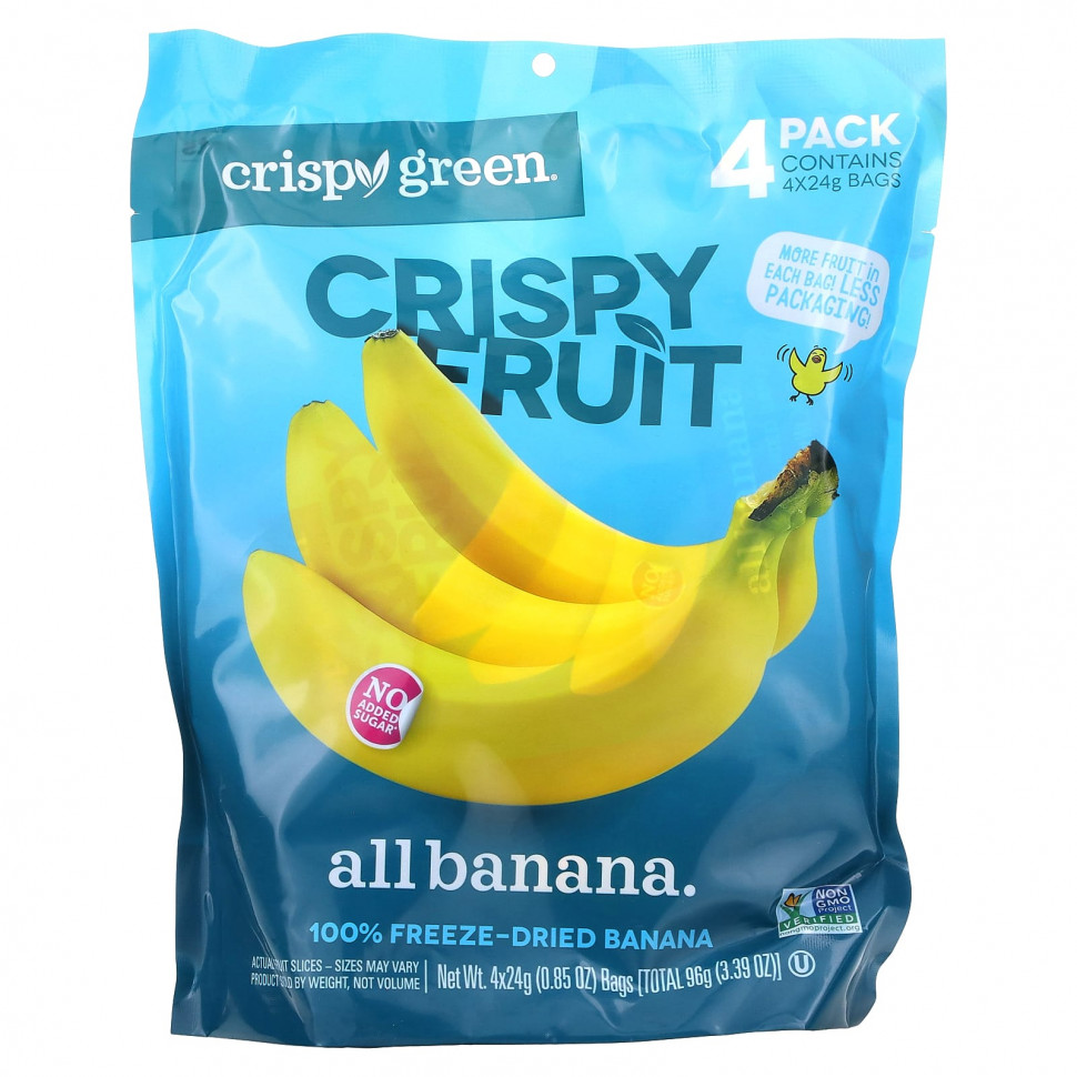 ���������� Crispy Green, Crispy Fruit, ��������� ��������� �������, 4 �������� �� 24 � (0,85 �����)  Iherb (������)
