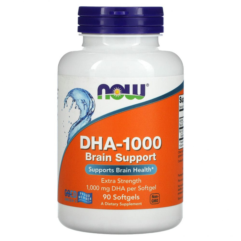 NOW Foods, DHA-1000    ,    , 1000 , 90      , -, 