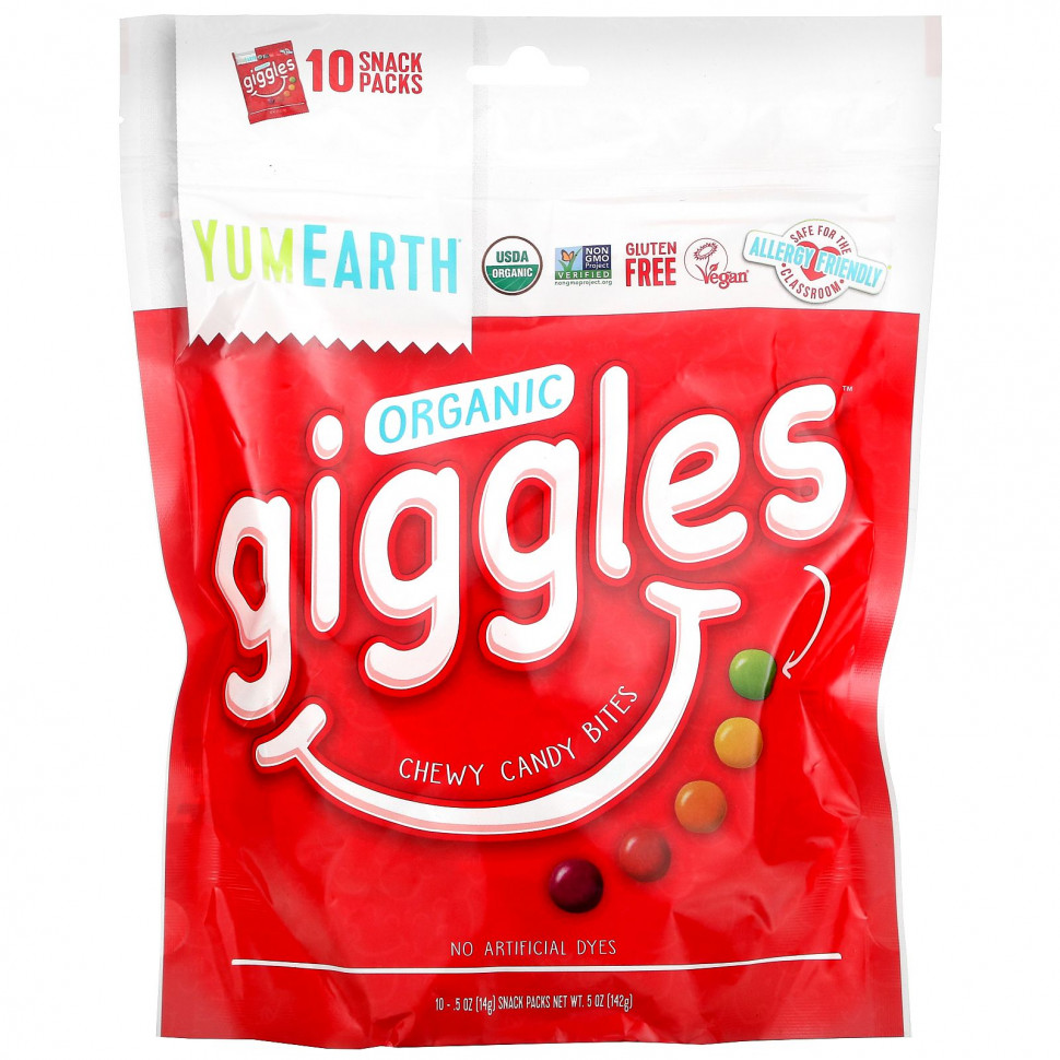 YumEarth, Organic Giggles, 10  ,  14  (0,5 )    , -, 