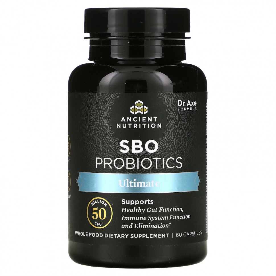 Dr. Axe / Ancient Nutrition, SBO Probiotics, Ultimate, 50  , 60     , -, 