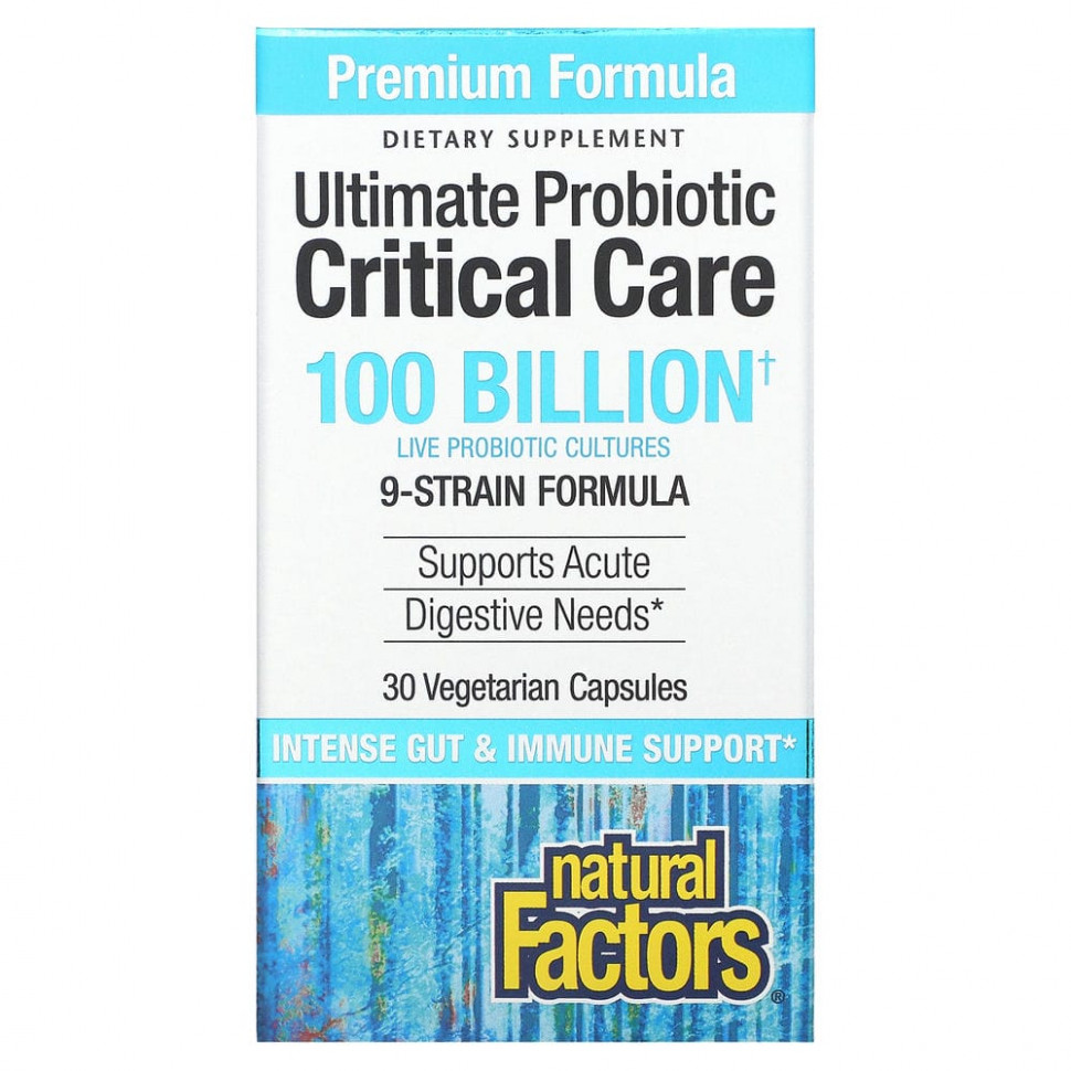 Natural Factors, Ultimate Probiotic Critical Care,     , 100  , 30      , -, 