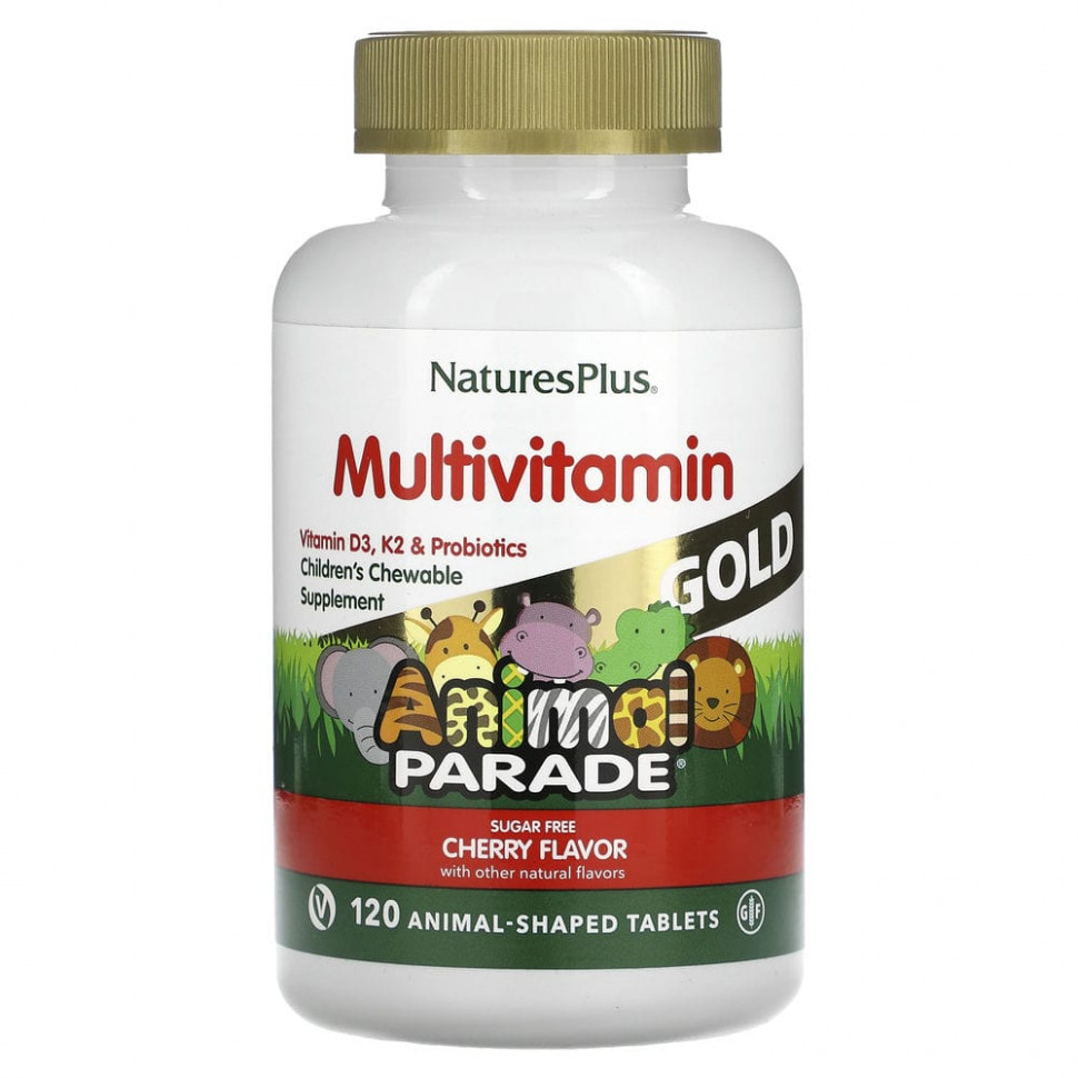 NaturesPlus, Source of Life, Animal Parade Gold,       ,   , 120        , -, 