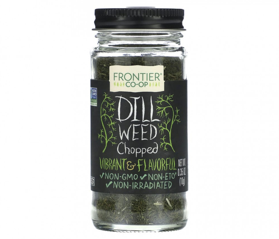 Frontier Co-op, Dill Weed, Chopped, 0.35 oz (10 g)    , -, 