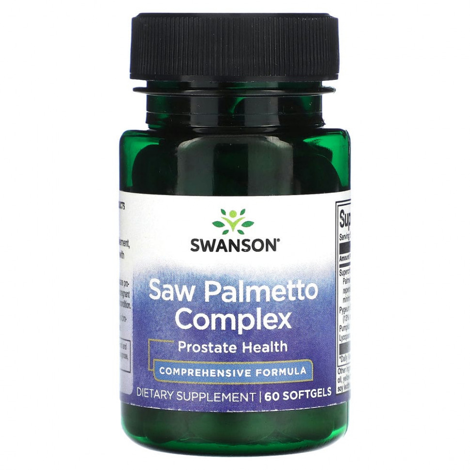  Swanson, Saw Palmetto, 60    Iherb ()