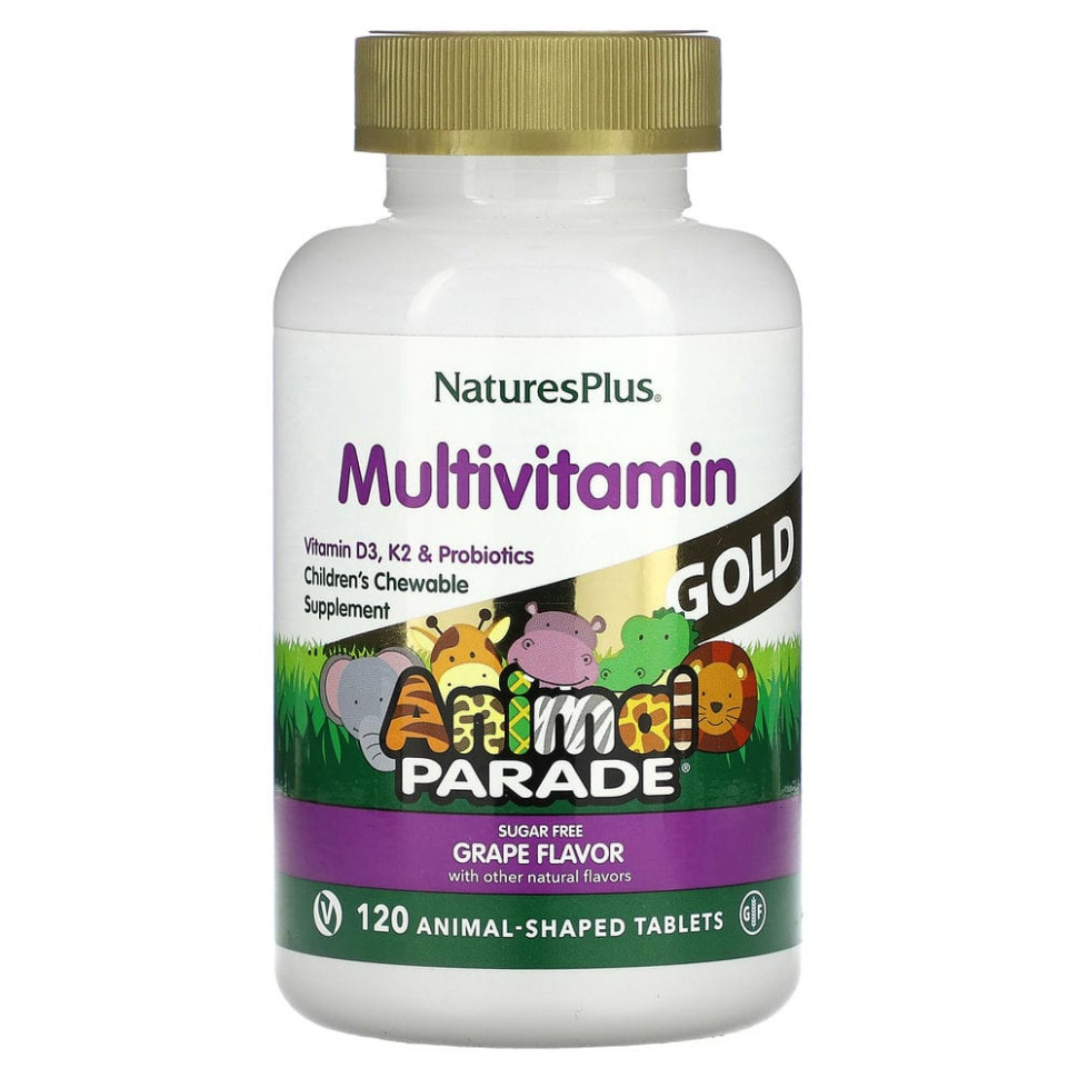 NaturesPlus, Source of Life, Animal Parade Gold,        ,     , 120        , -, 