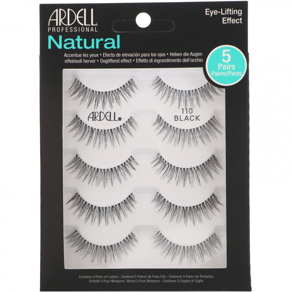 Ardell, Natural, Lash #110, 5 Pairs    , -, 