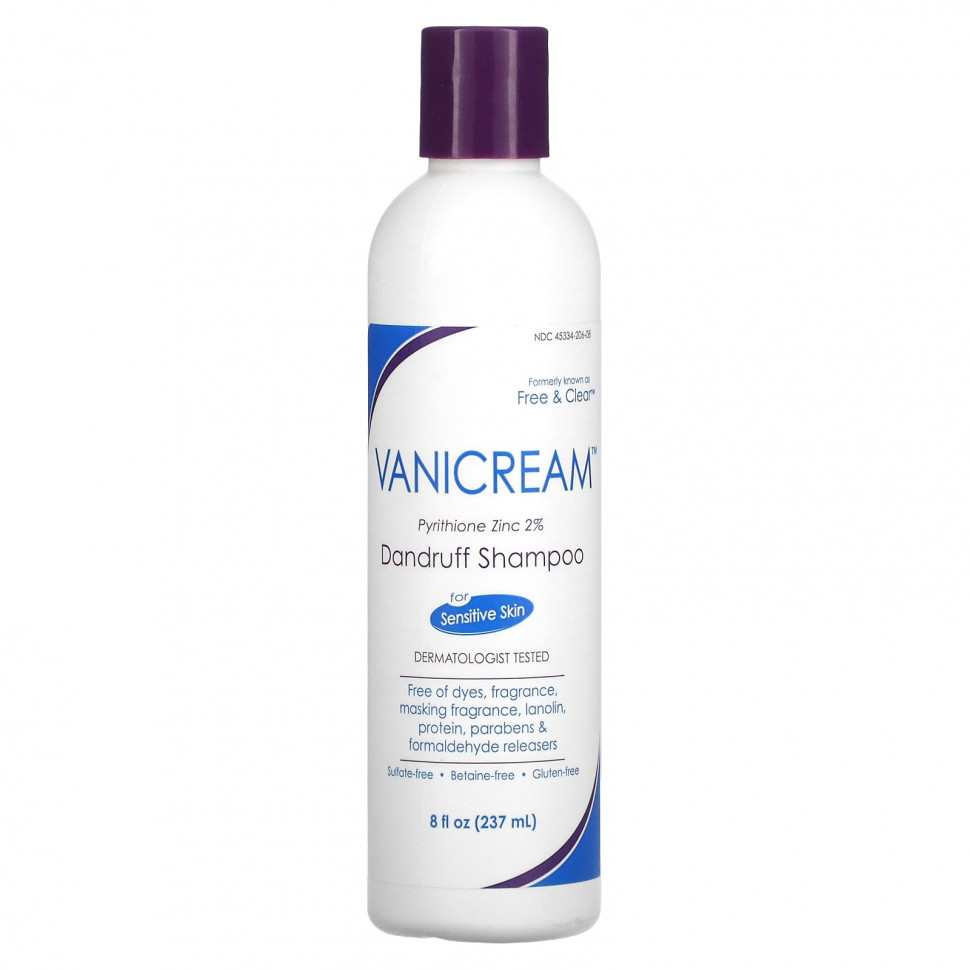 Vanicream, Dandruff Shampoo, For Sensitive Skin, 8 fl oz (237 ml)    , -, 