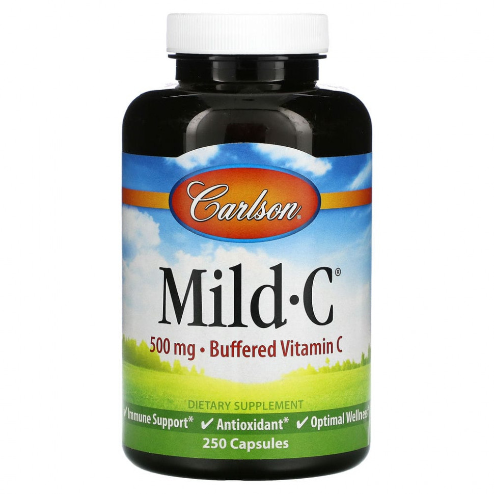 Carlson Labs, Mild-C,  C  , 500 , 250     , -, 