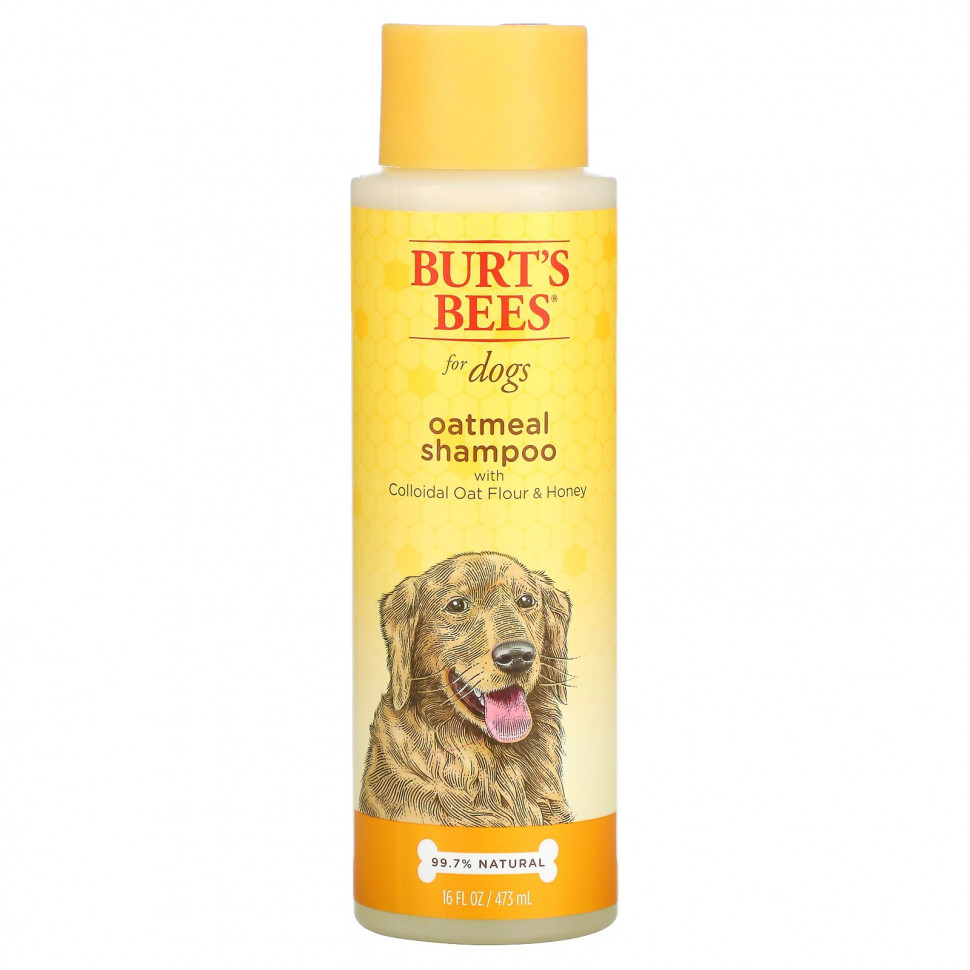 Burt's Bees, Oatmeal Shampoo for Dogs, Colloidal Oat Flour & Honey, 16 fl oz (473 ml)    , -, 