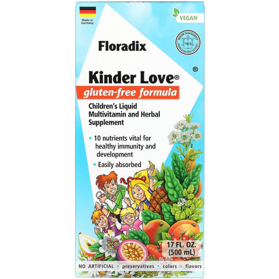 Gaia Herbs, Floradix, Kinder Love,       ,  , 500  (17 . )    , -, 