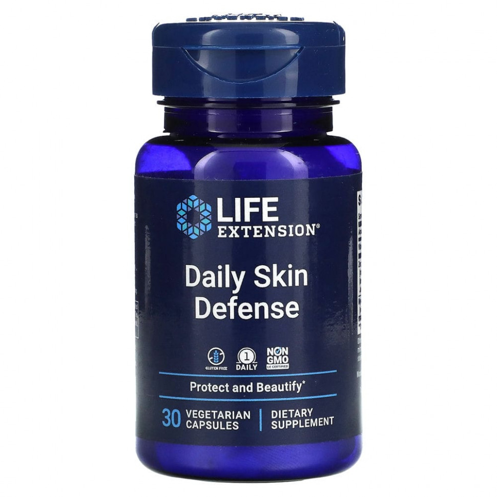 Life Extension, Daily Skin Defense, 30      , -, 