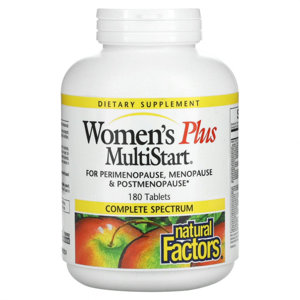 Natural Factors, Women Plus MultiStart,   , 180     , -, 