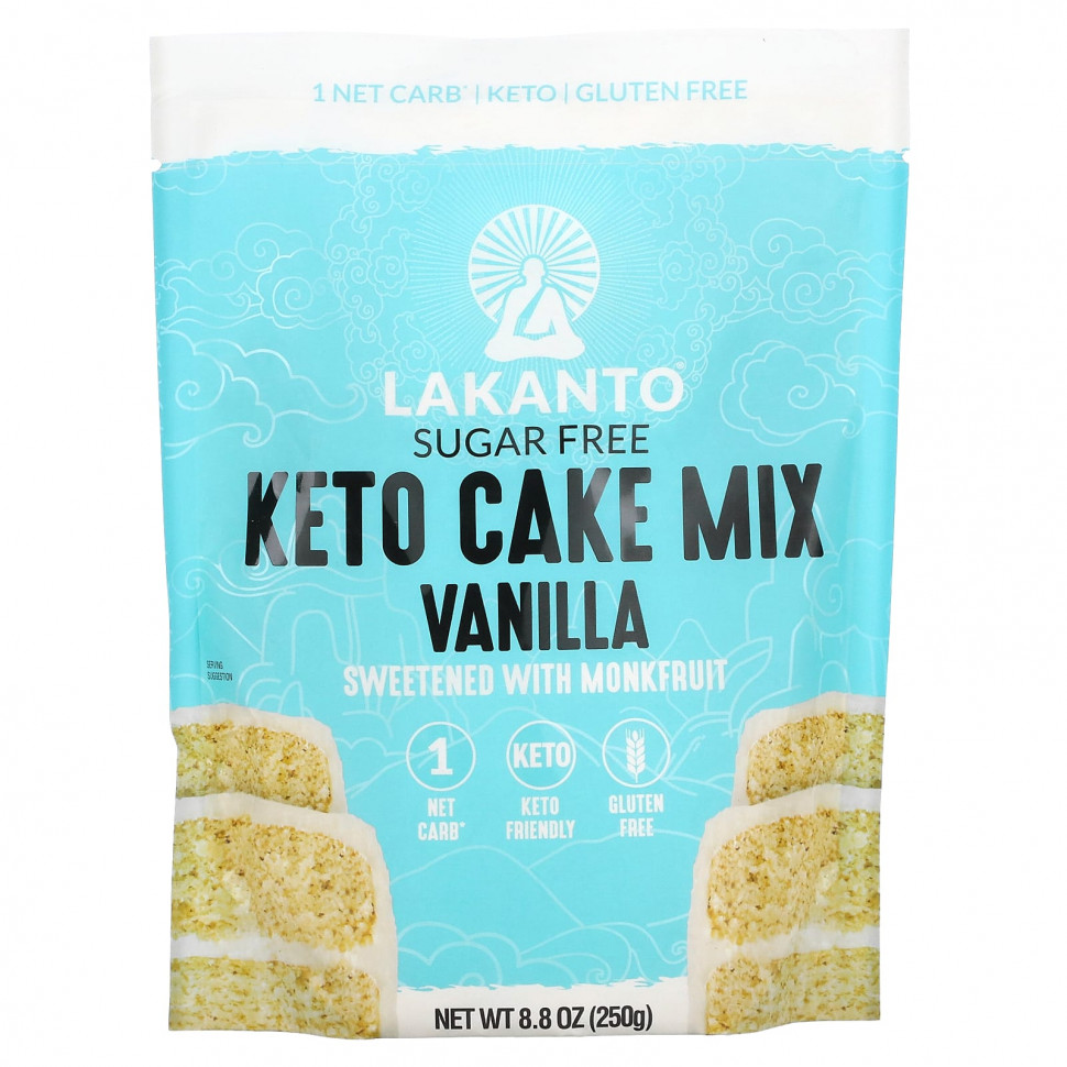 Lakanto, Keto Cake Mix, Vanilla, 8.8 oz (250 g)    , -, 