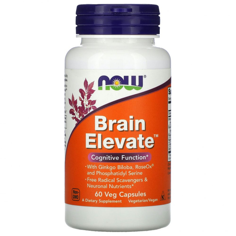  NOW Foods, Brain Elevate, 60    Iherb ()