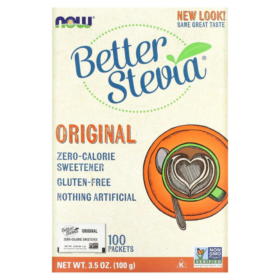 NOW Foods, Original Better Stevia, ,   , 100 , 100  (3,5 )    , -, 