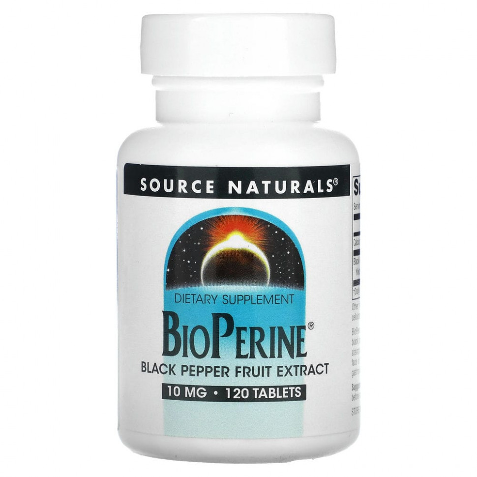 Source Naturals, BioPerine, 10 , 120     , -, 