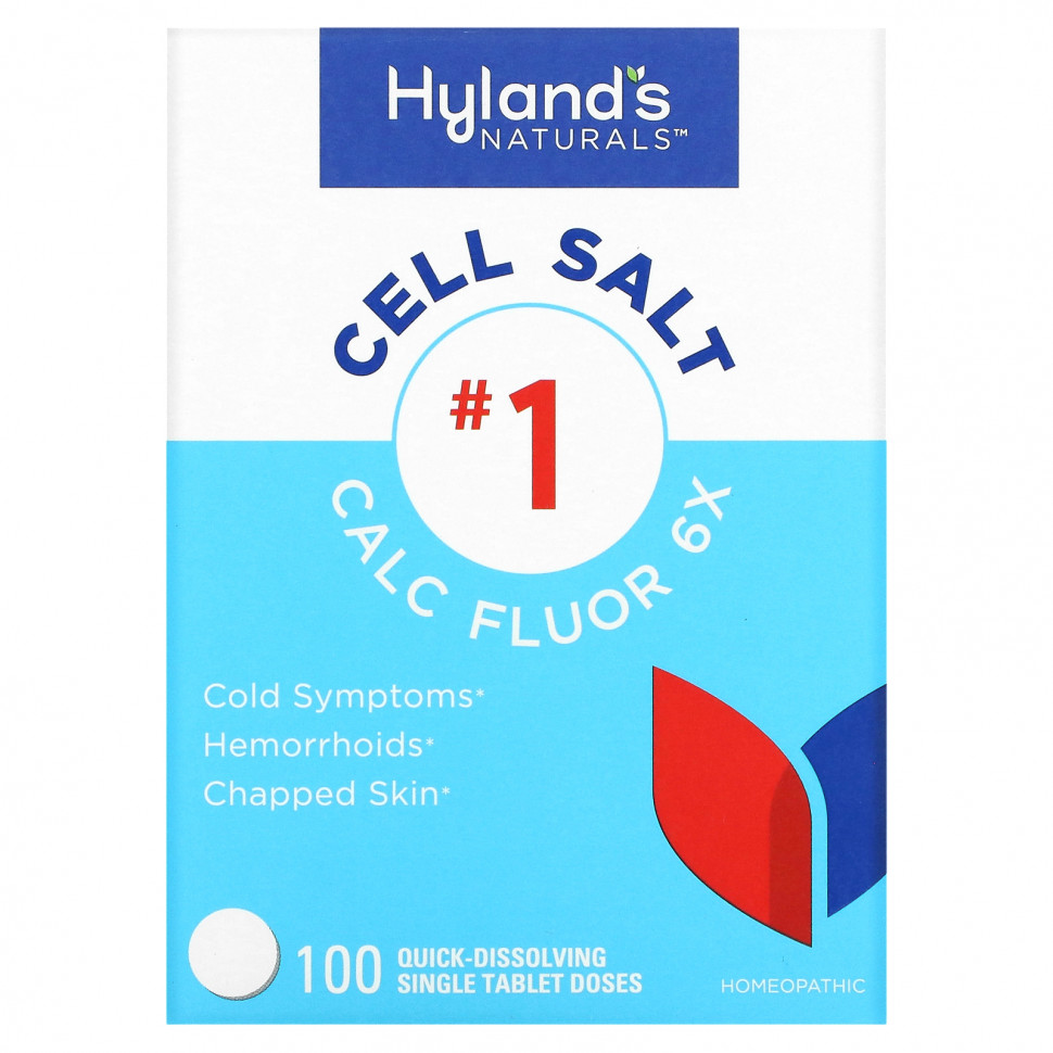 Hyland's, Cell Salt # 1, Calc Fluor 6X, 100      , -, 