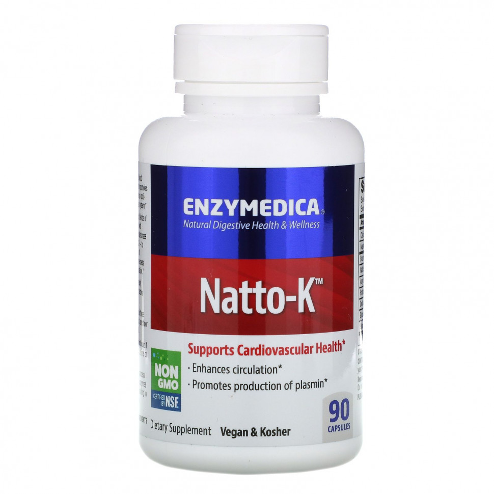 Enzymedica, Natto-K,  - , 90     , -, 