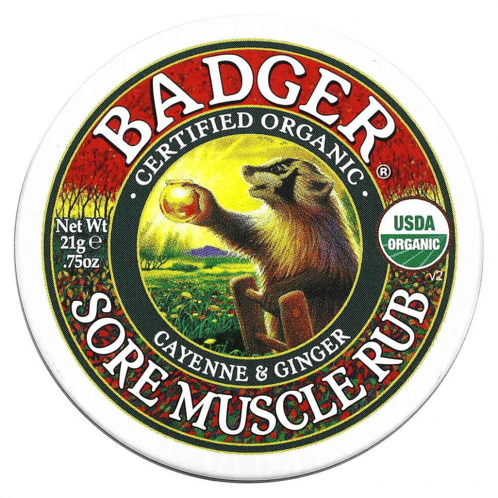 Badger Company, Sore Muscle Rub,          , 21  (0,75 )    , -, 