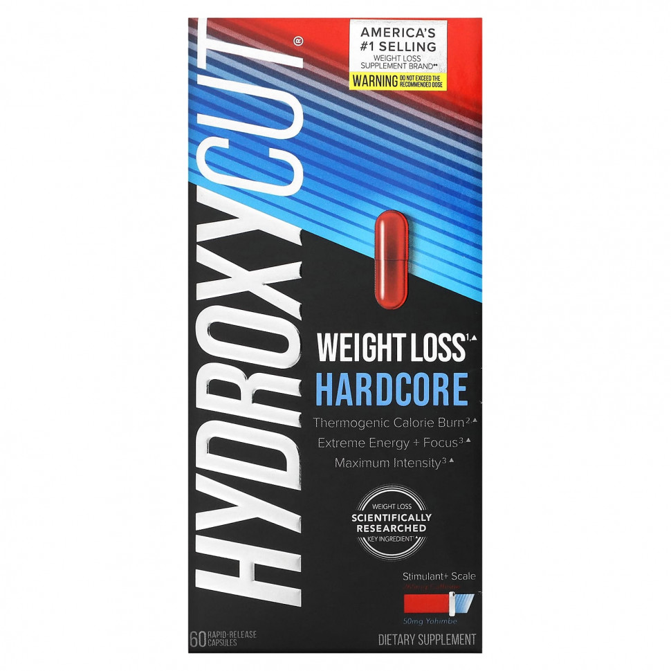 Hydroxycut, Hardcore, 60        , -, 