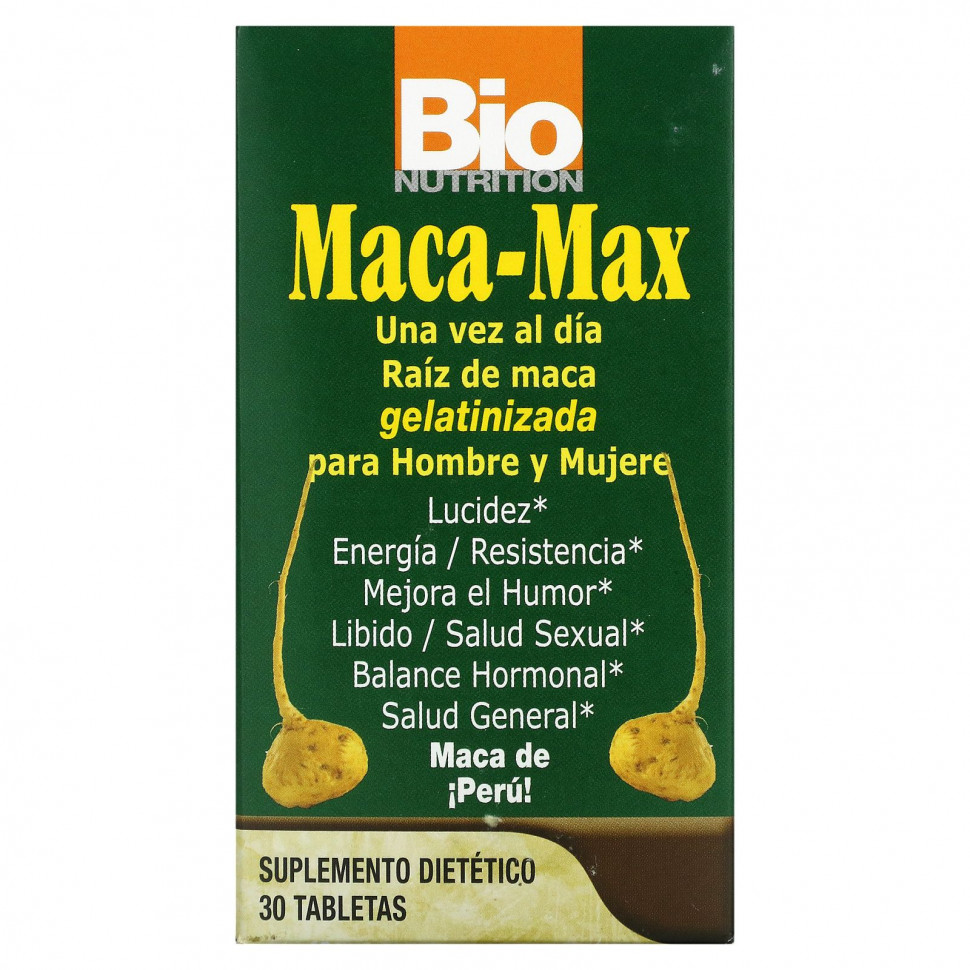 Bio Nutrition, Maca Max, 1,000 , 30     , -, 