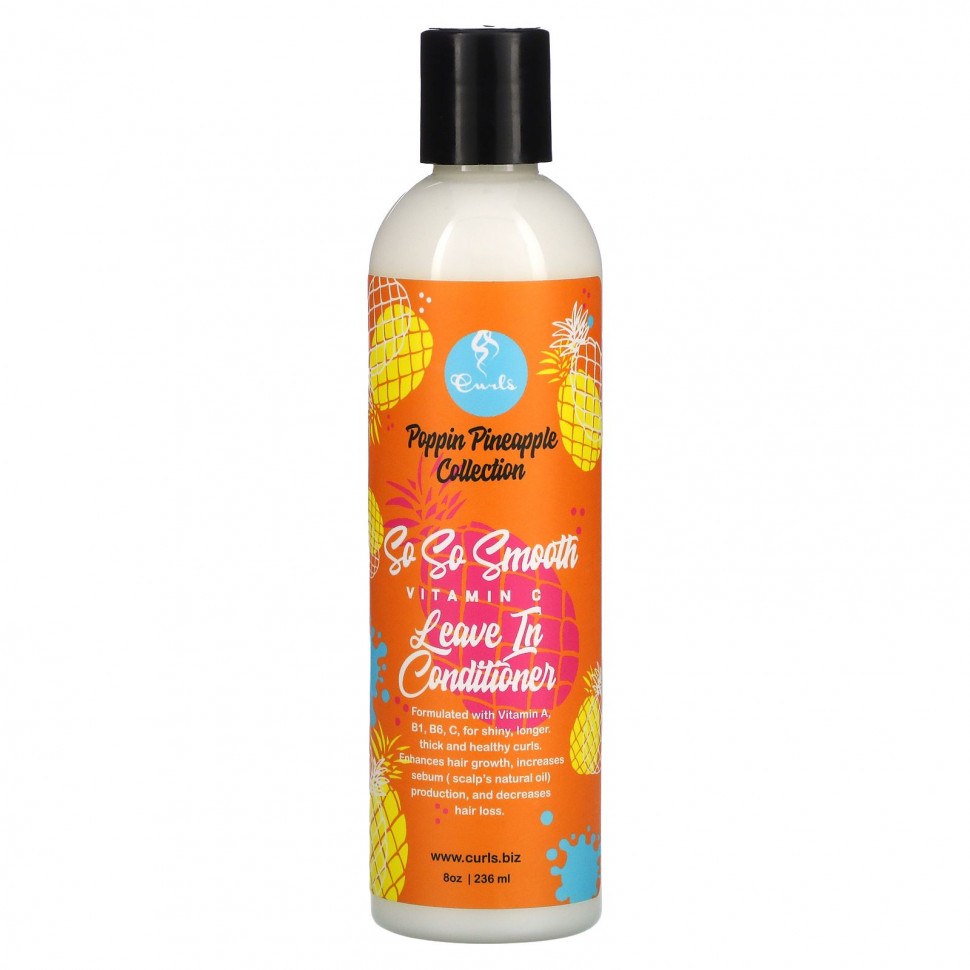 Curls, Poppin Pineapple Collection, So So Smooth,  C,  , 236  (8 )    , -, 