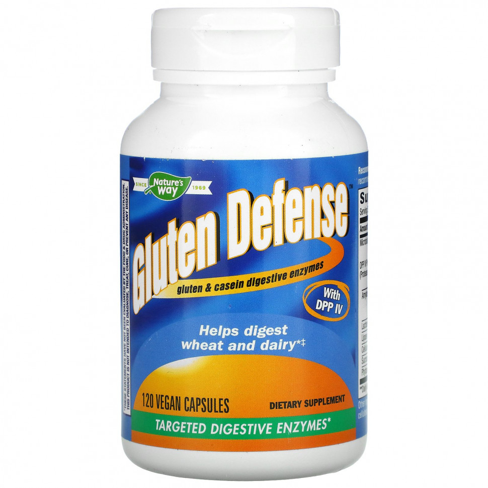 Nature's Way, Gluten Defense  DPP IV, 120      , -, 