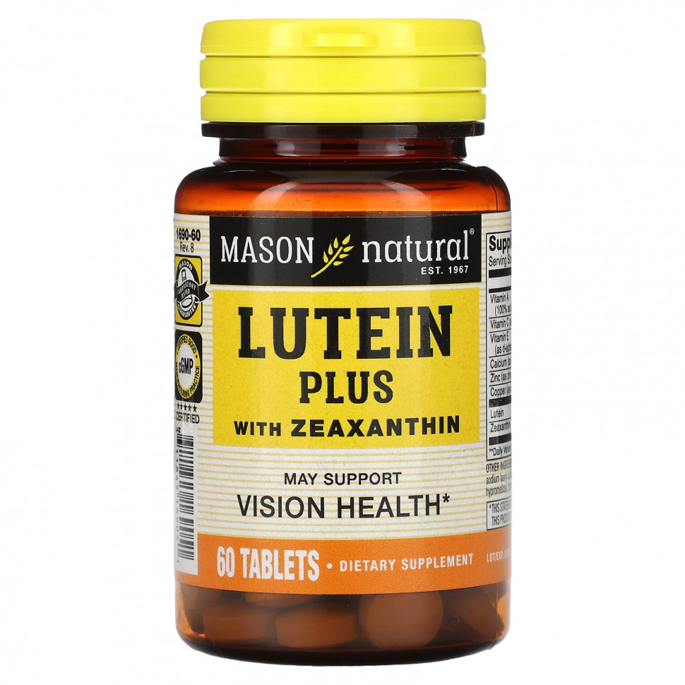 Mason Natural, Lutein Plus,  , 60     , -, 