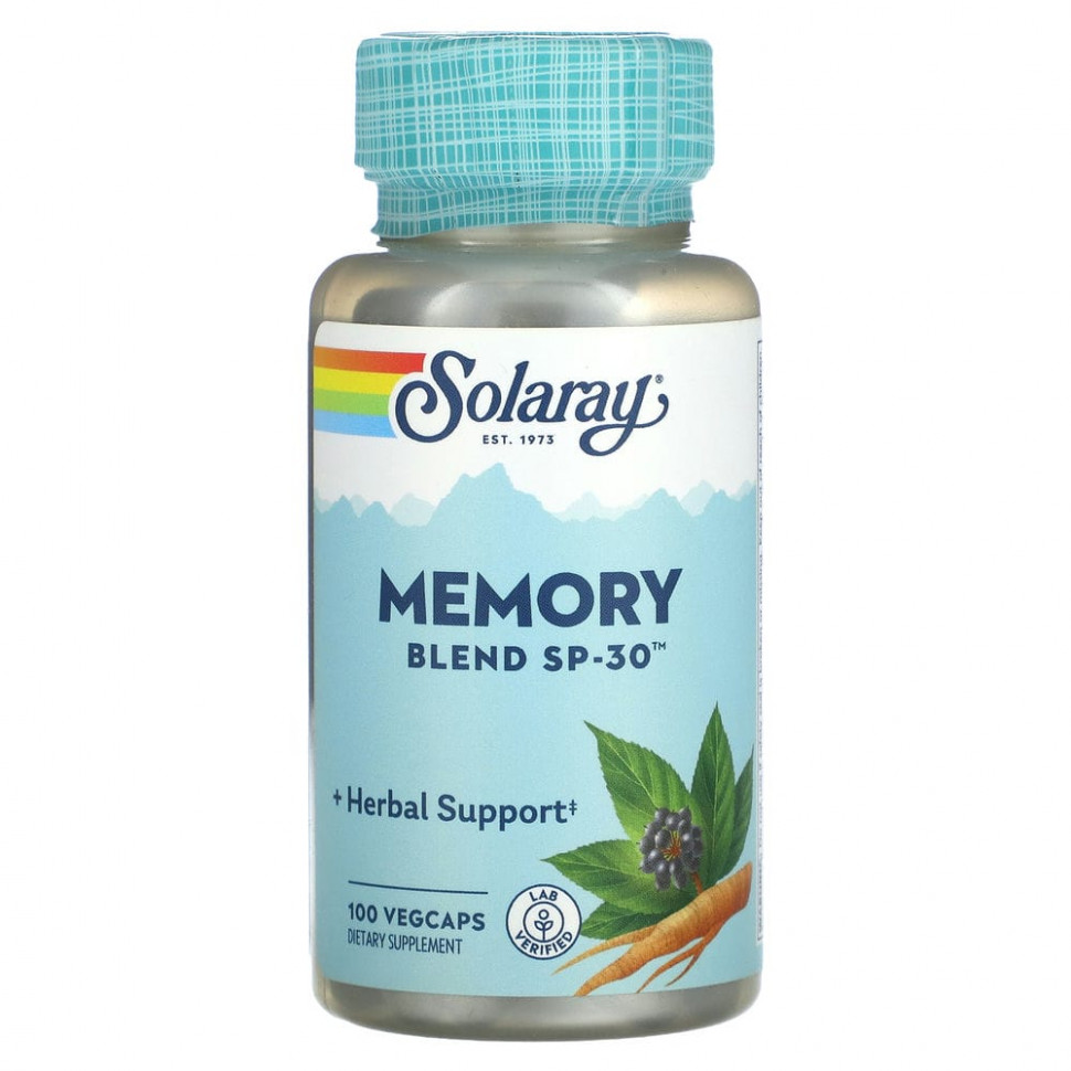 Solaray, Memory Blend SP-30, 100 VegCaps    , -, 