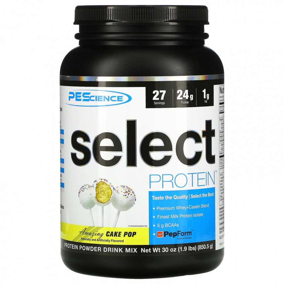 PEScience, Select Protein, Amazing Cake Pop, 850,5  (1,9 )    , -, 