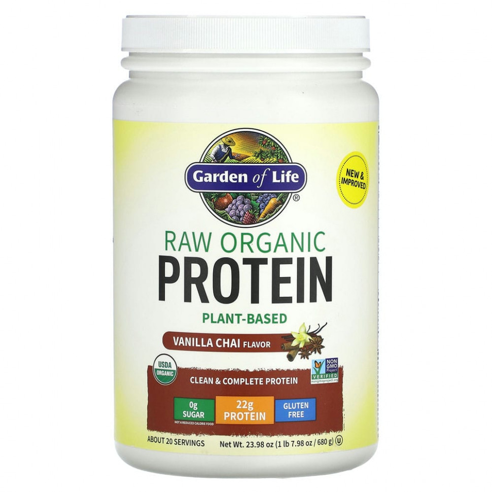  Garden of Life, RAW Organic Protein,    ,  , 580  (20,45 )  Iherb ()