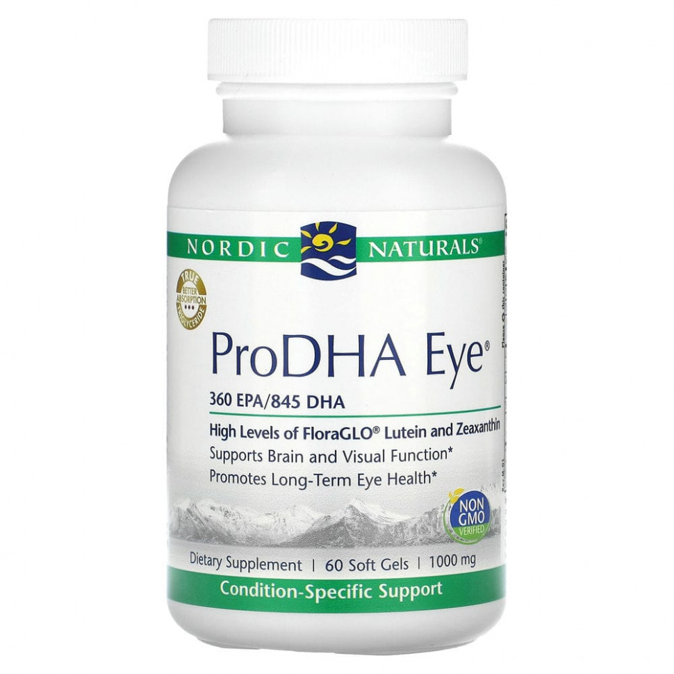 Nordic Naturals, ProDHA Eye, 1,000 mg, 60 Soft Gels    , -, 