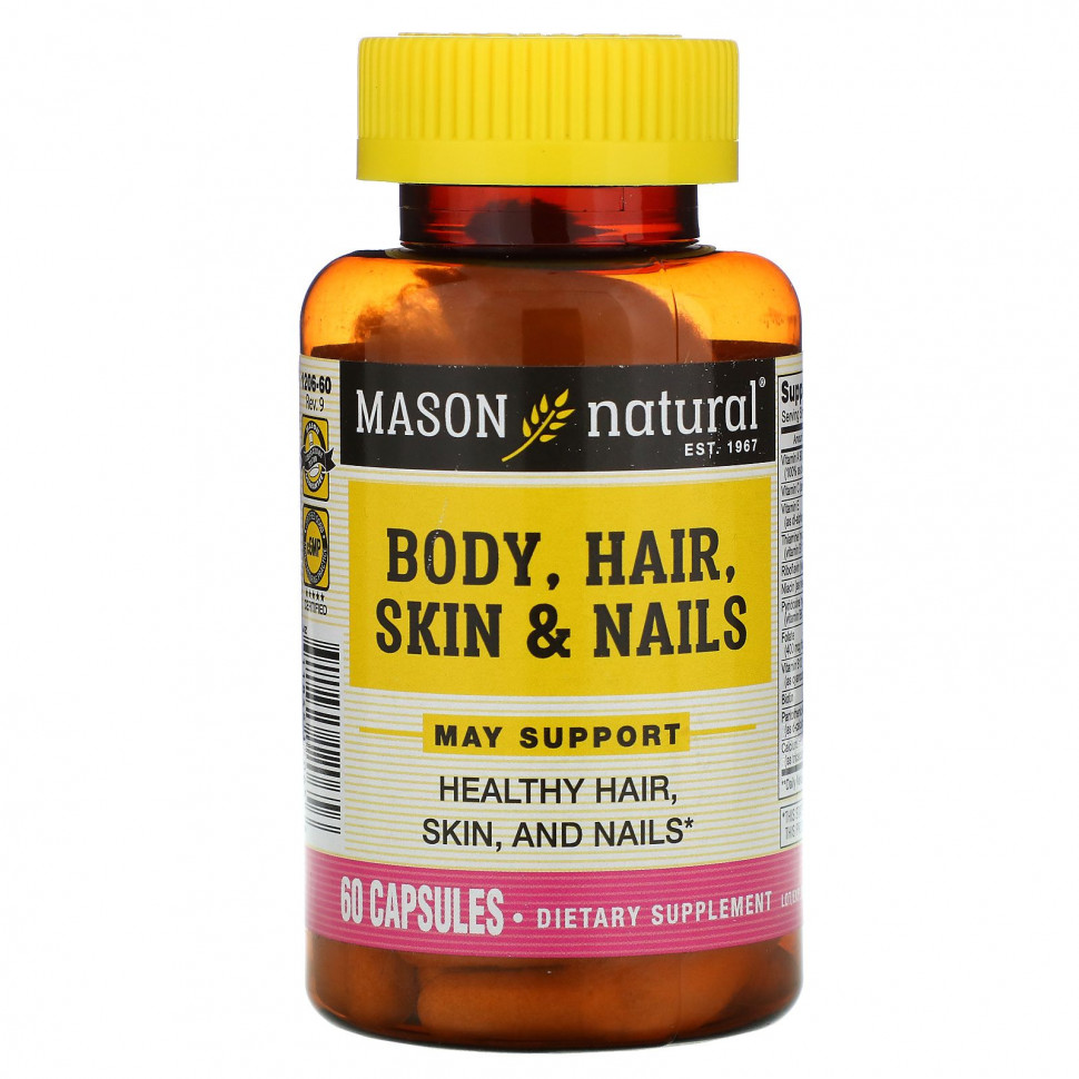 ���������� Mason Natural, ����, ������, ���� � �����, 60 ������  Iherb (������)