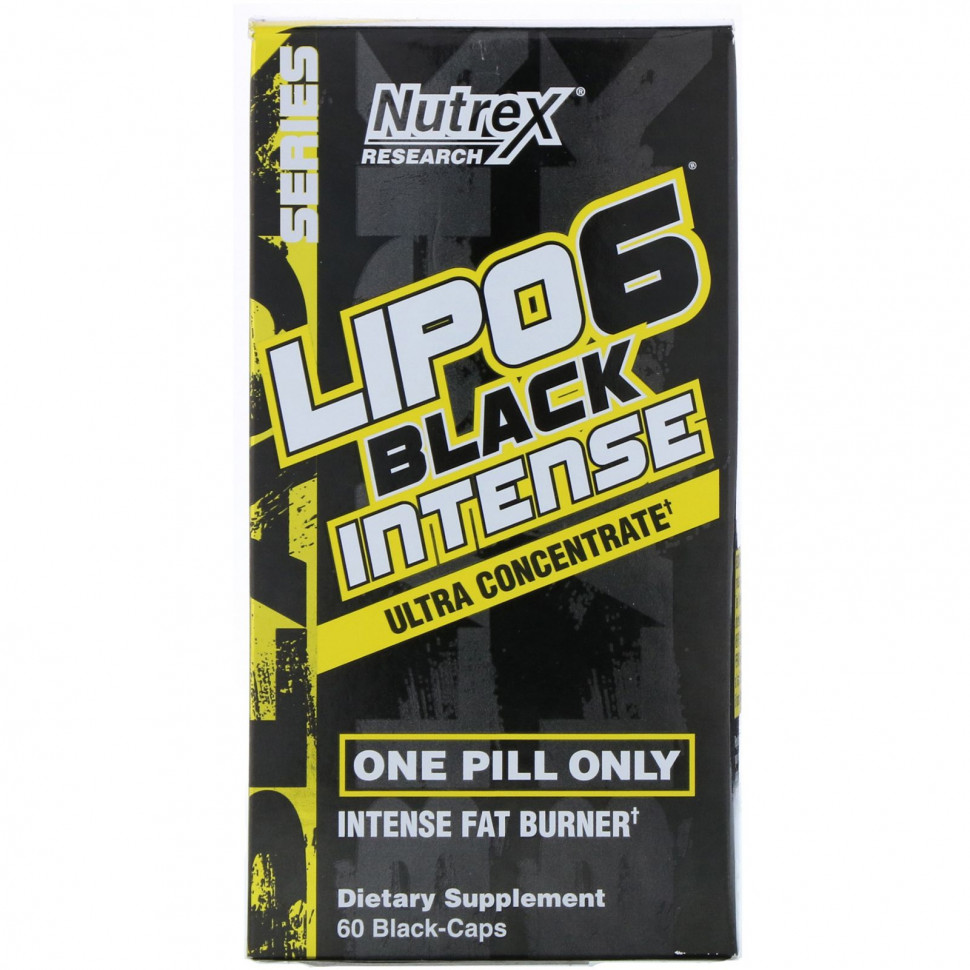 Nutrex Research, LIPO-6 Black Intense, , 60      , -, 