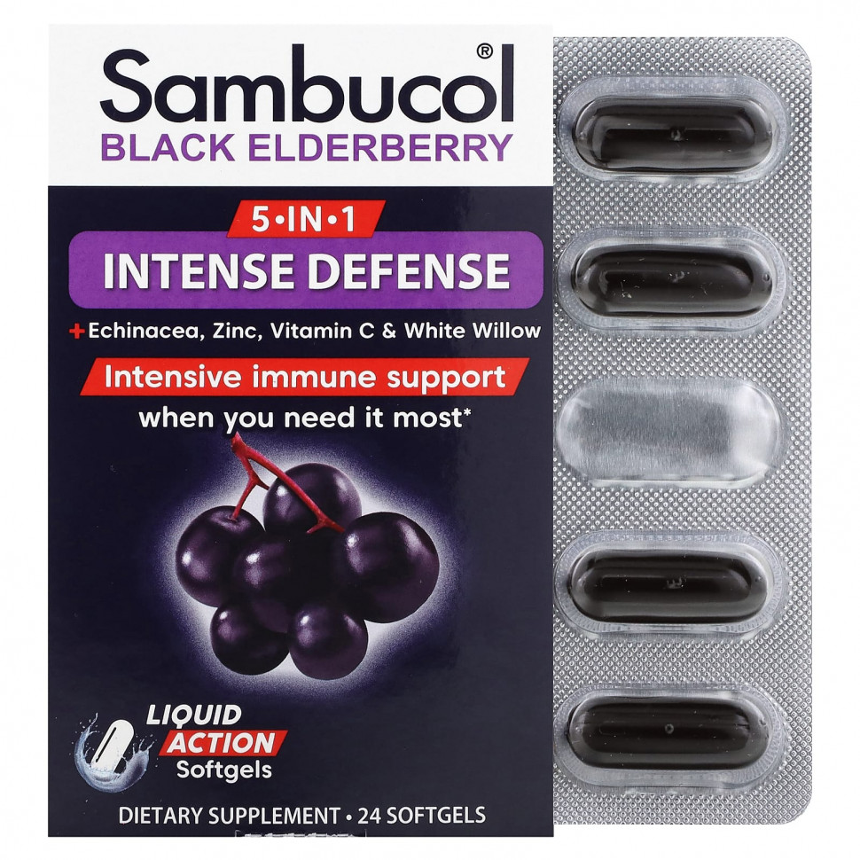 Sambucol, 5--1 Intense Defense + , ,  C   ,  , 24      , -, 