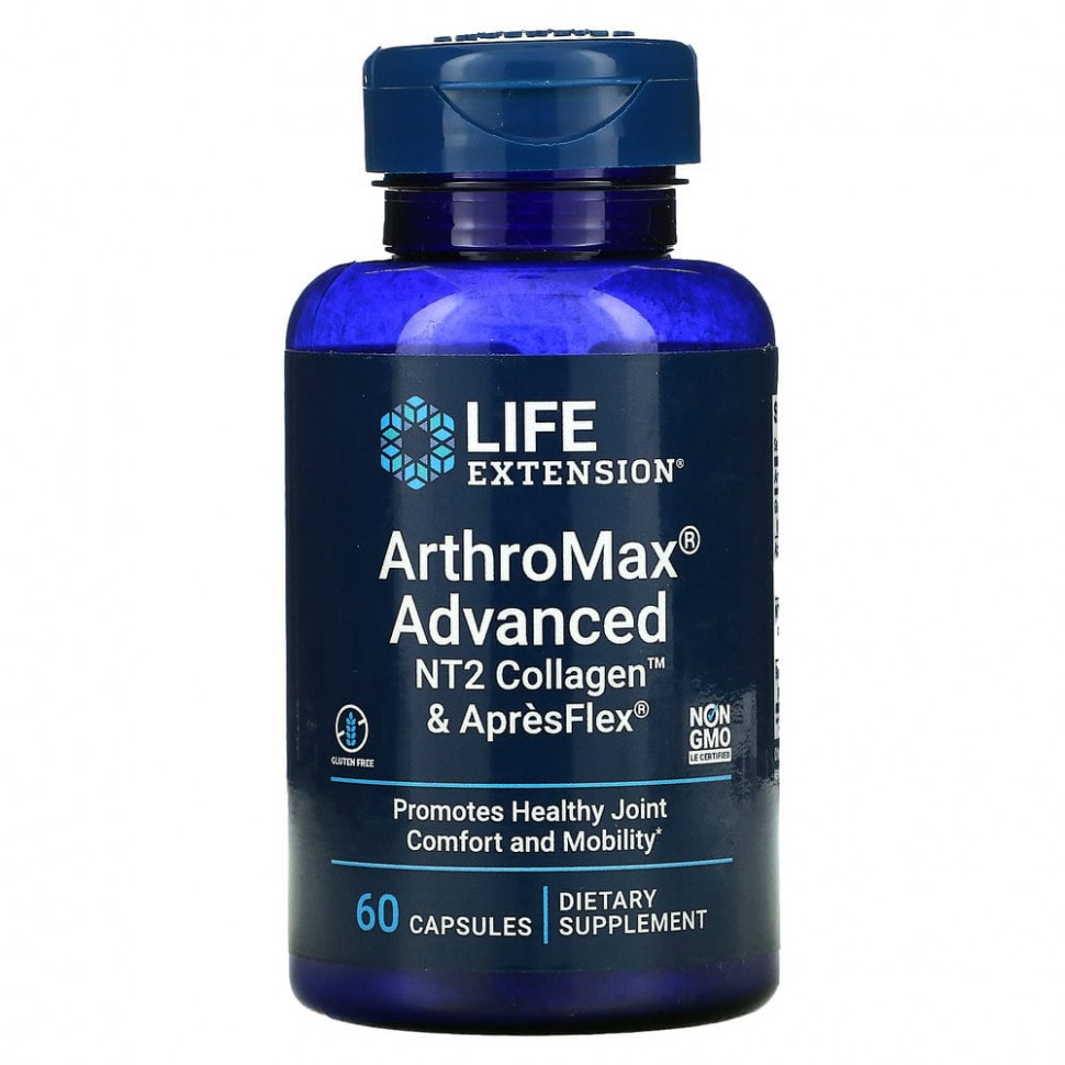 Life Extension, ArthroMax Advanced,  , NT2 Collagen  ApresFlex, 60     , -, 