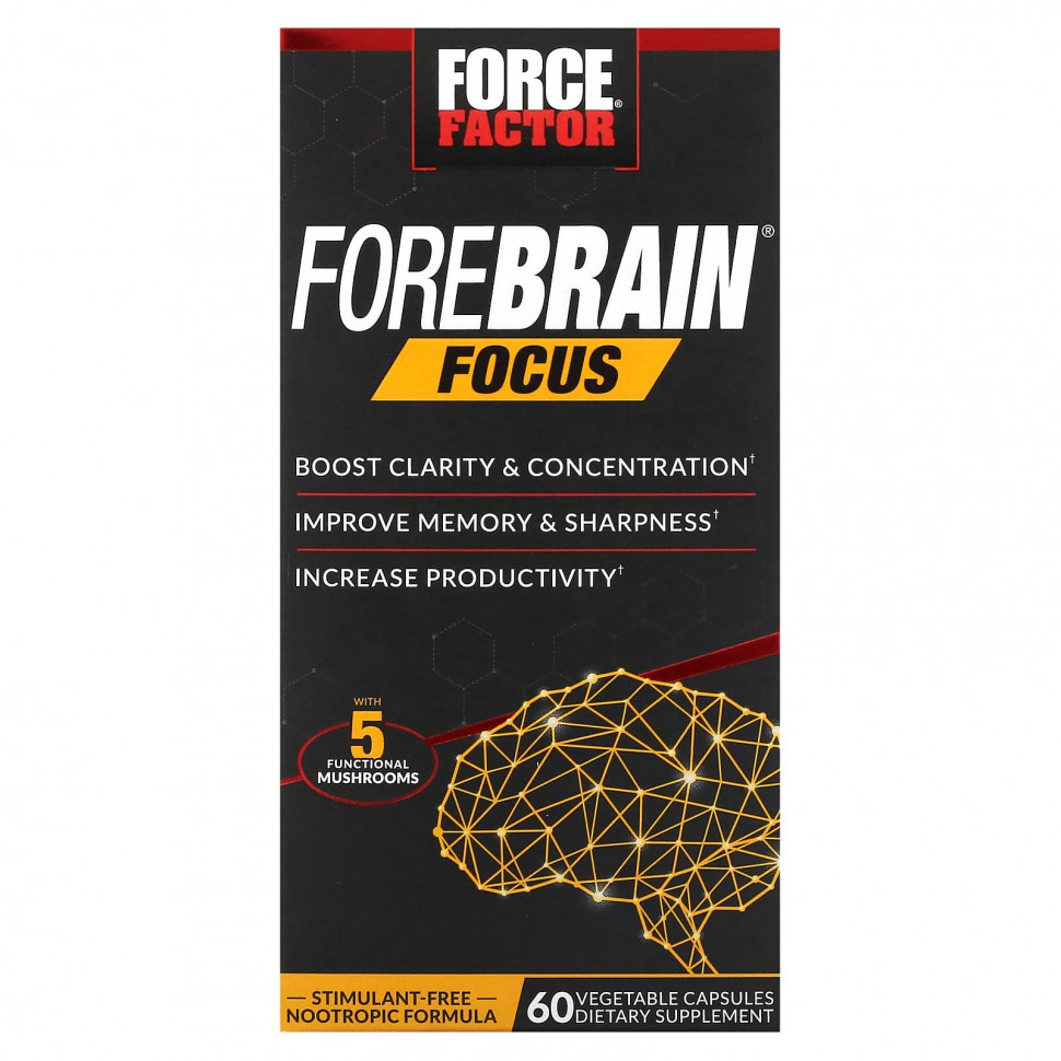  Force Factor, Forebrain Focus, 60    Iherb ()