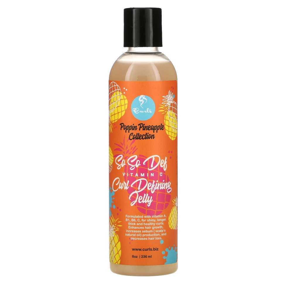 Curls, Poppin Pineapple Collection, So So Def,  C,    , 236  (8 )    , -, 