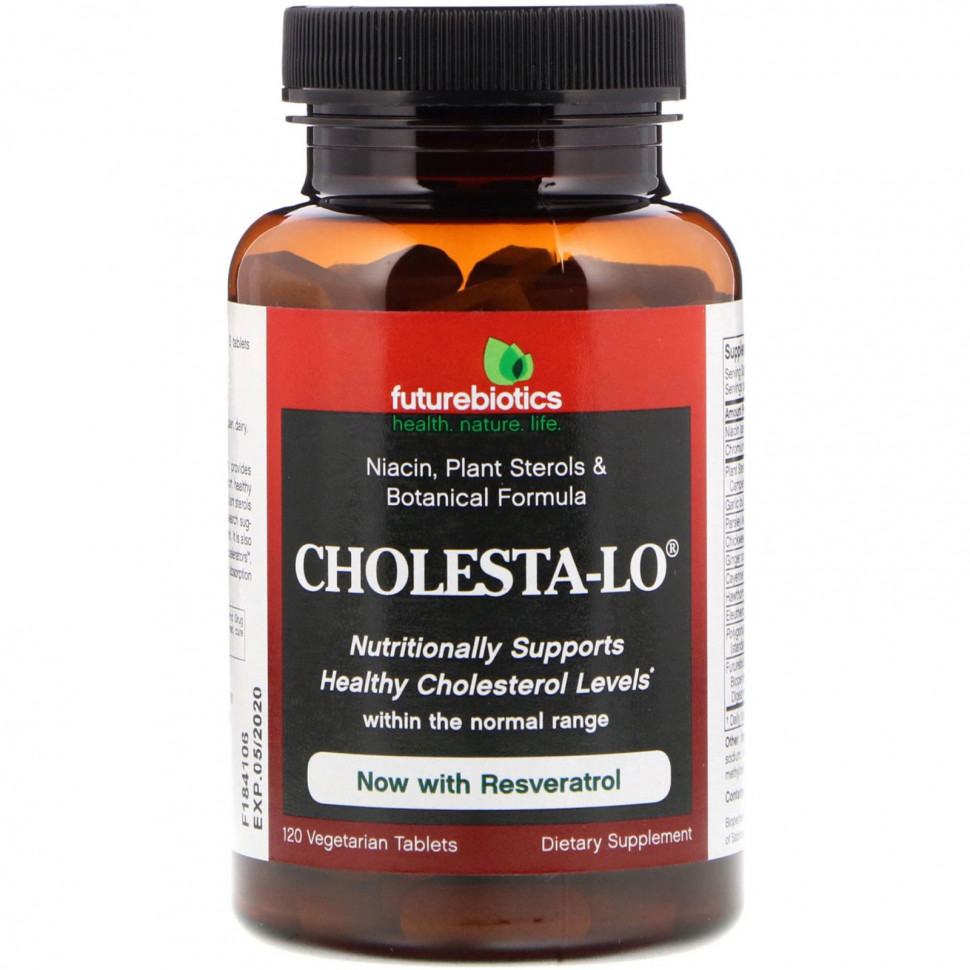  FutureBiotics, Cholesta-Lo With Garlic & Niacin, 120 Tablets  Iherb ()