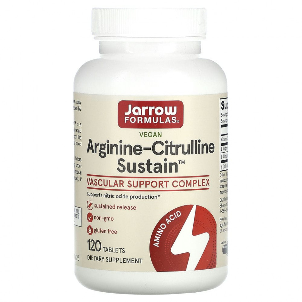 Jarrow Formulas, Arginine-Citrulline Sustain,   , 120     , -, 