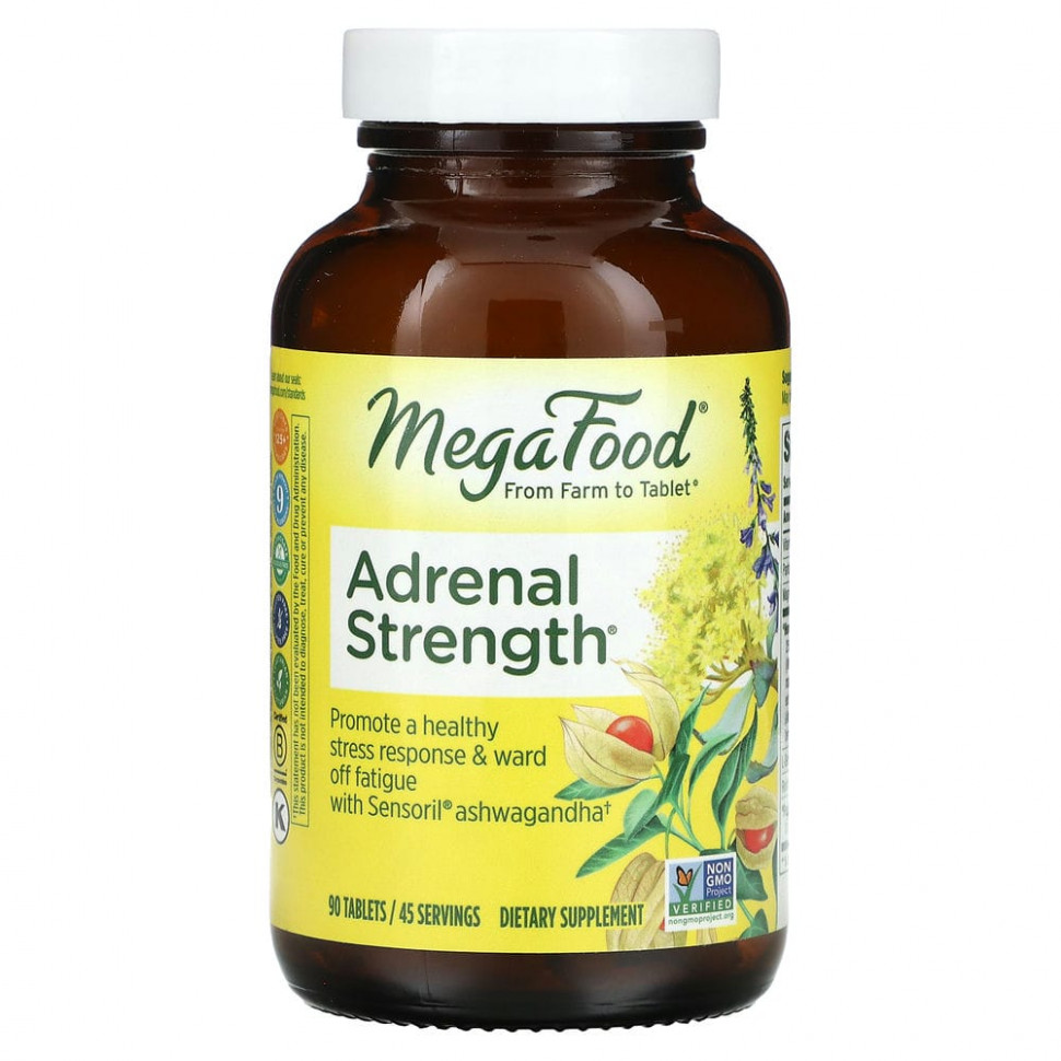 MegaFood, Adrenal Strength, 90     , -, 